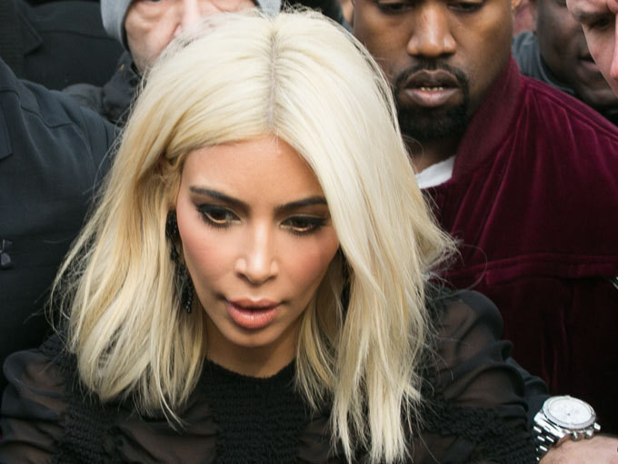 Kim Kardashian S Blonde Hair Is Really A Wig Report