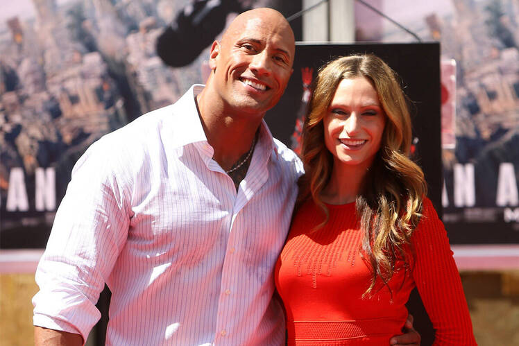 Dwayne the rock johnson baby