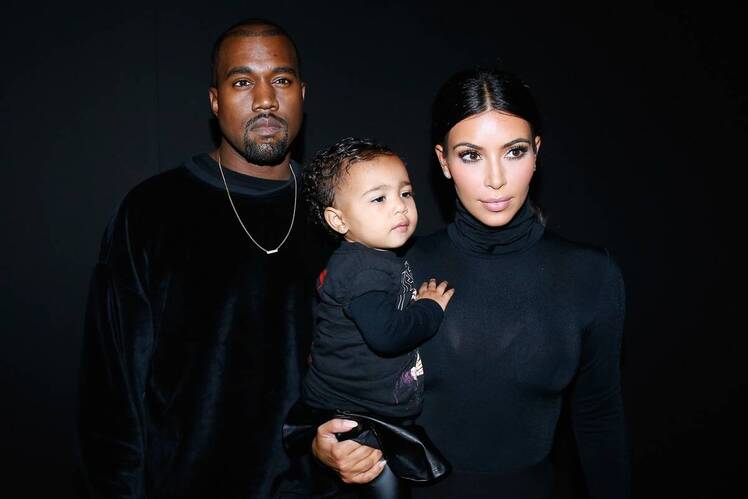 Kim kardashian kanye west north west 7