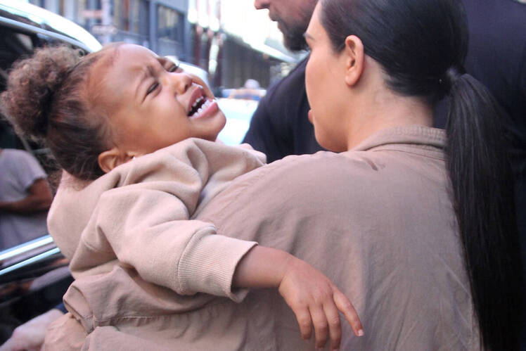 North west tantrums baby