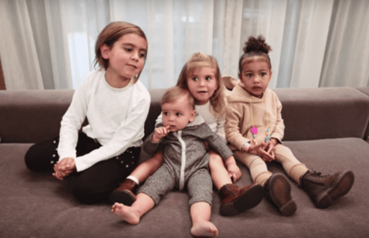 mason, reign and penelope disick with cousin north west