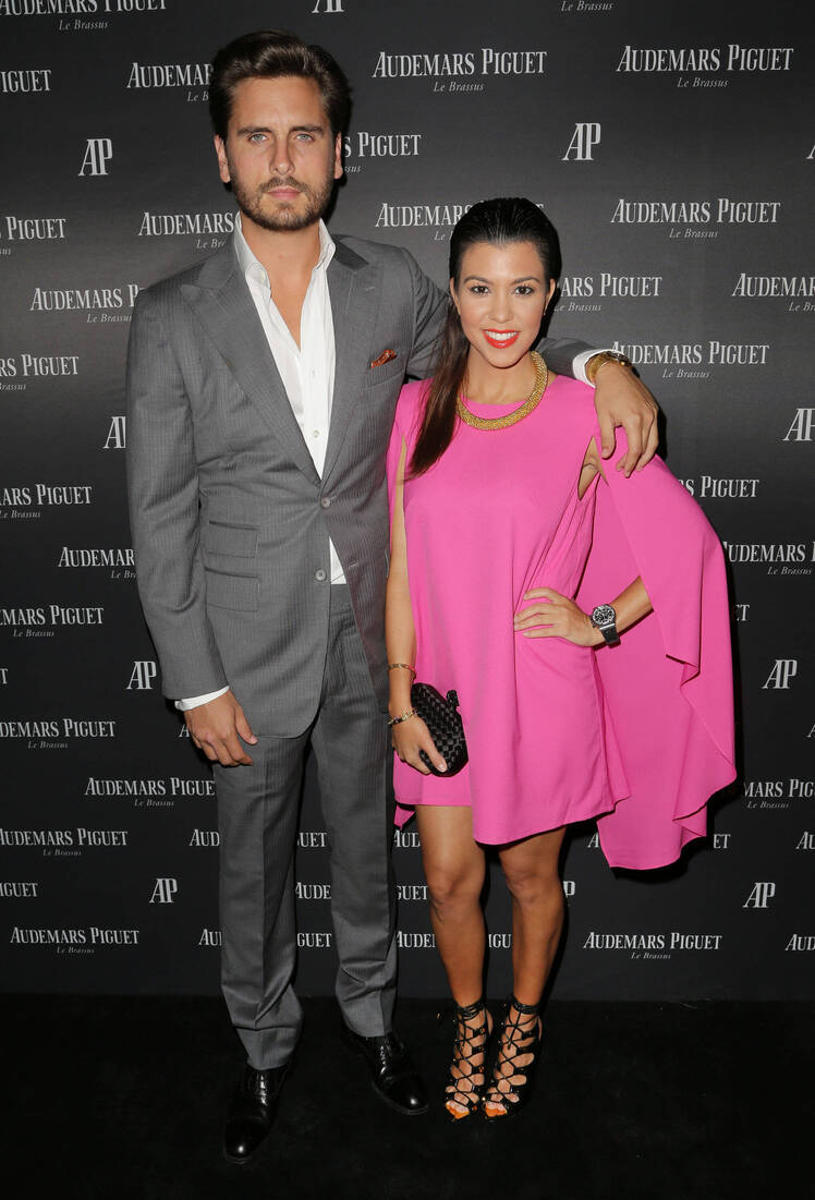 Scott disick kourtney kardashian pink 2013 getty