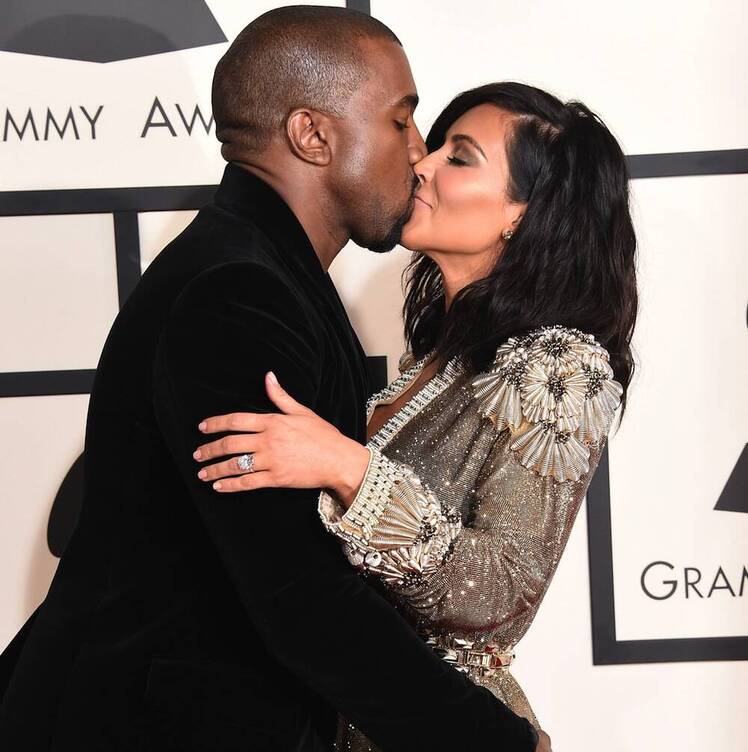 kim kardashian kanye west getty images