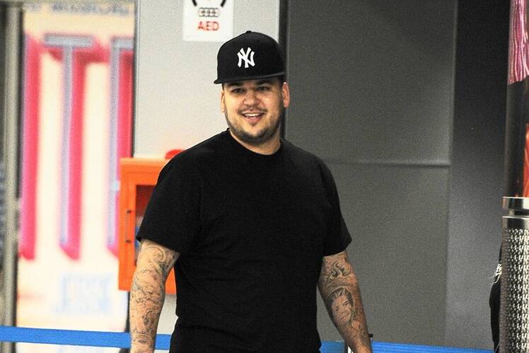 Rob kardashian sock line splash
