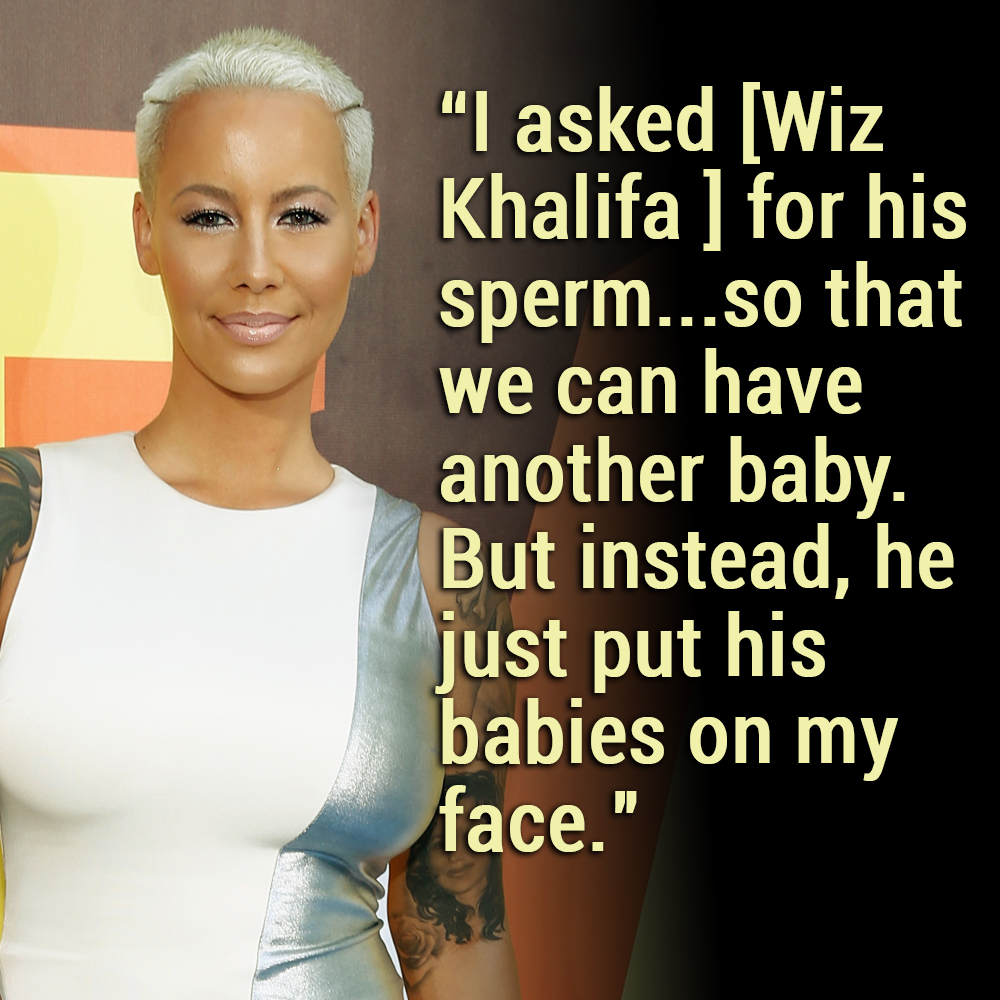 Wiz Khalifa Sex Hot Com - Amber Rose, KhloÃ© Kardashian, and More Stars' Most TMI-Worthy Moments of  2016 - In Touch Weekly