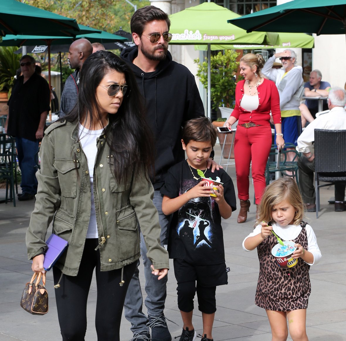 Scott Disick seen leaving hospital with Kourtney Kardashian after