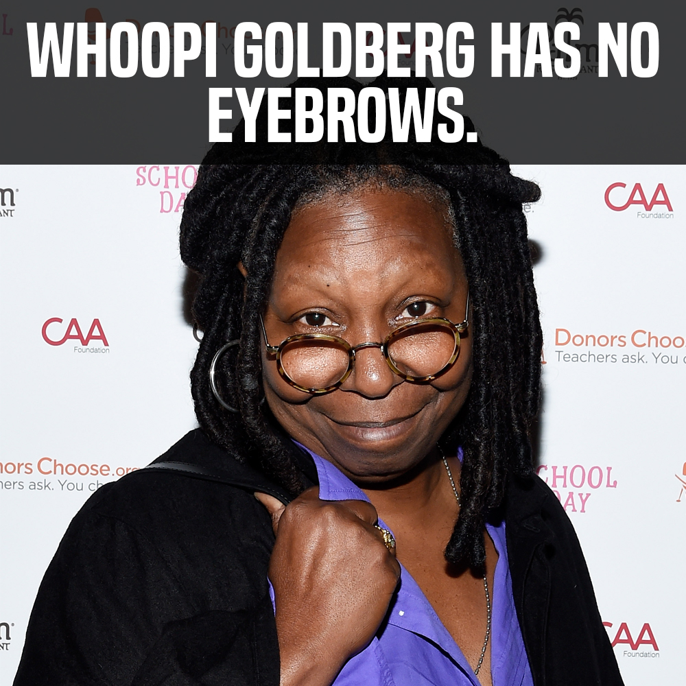 Whoopi goldberg facial flaws