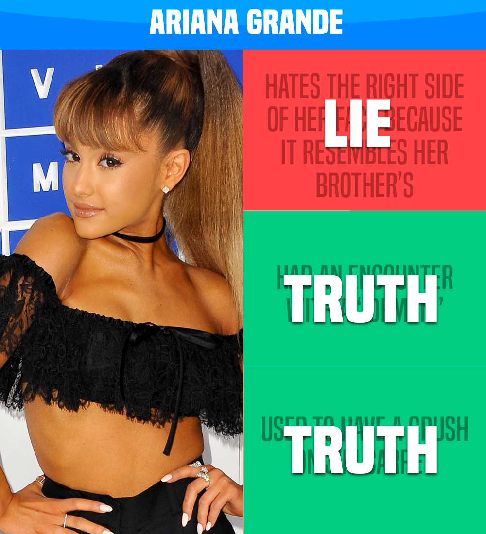 Ariana Grande Nude Lesbian Peeing - Two Truths and a Lie: Celebrity Edition