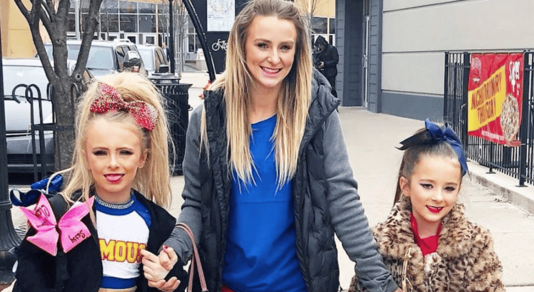 Leah messer daughters cheerleading insta