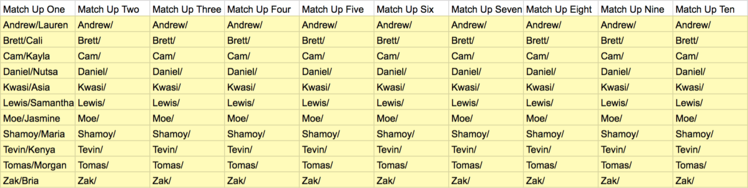 are you the one season 7 episode 1 match up ceremony