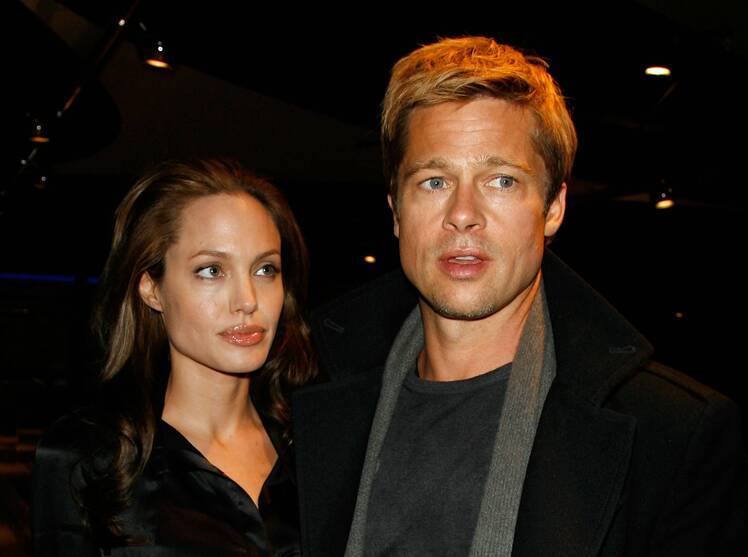 Brad and Angelina at an event