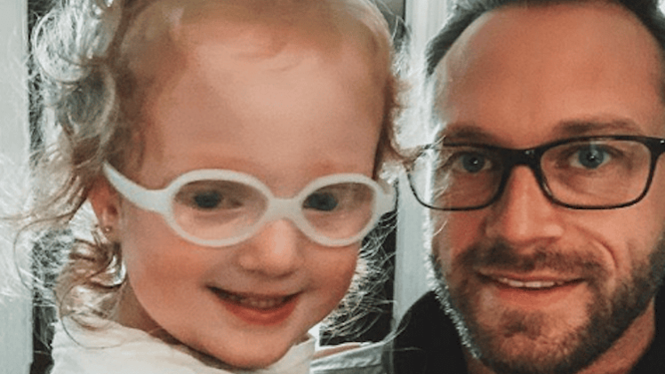 adam and hazel busby wearing glasses