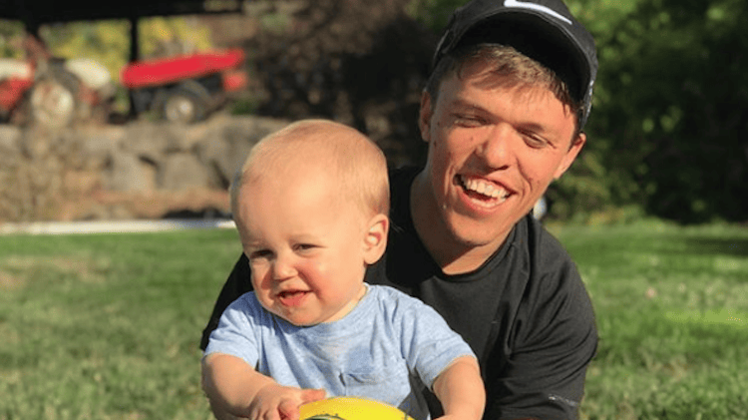 jackson and zach roloff with soccer ball