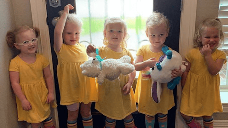 the busby quints in yellow