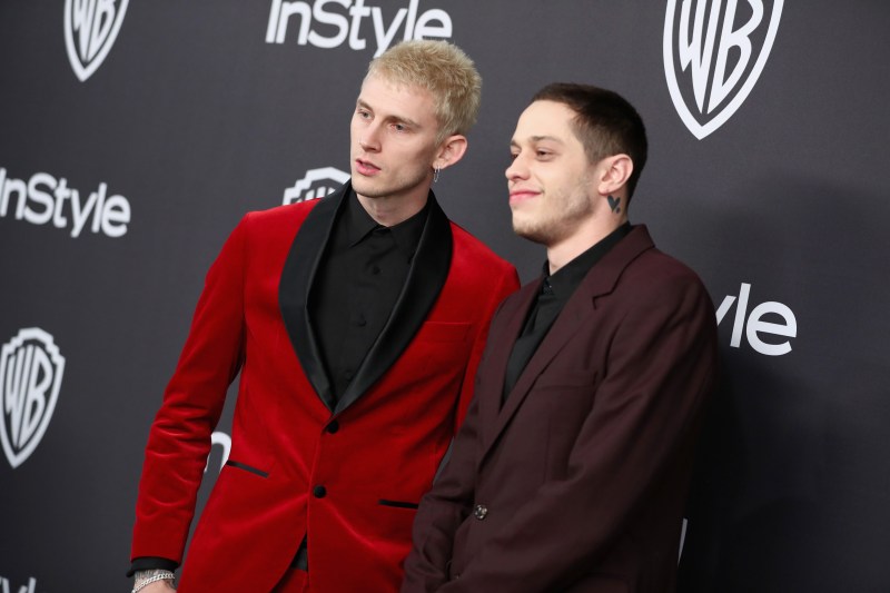 Pete Davidson and Machine Gun Kelly Bond Over Their Love of Weed