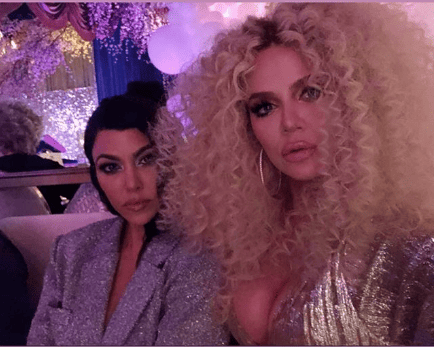 khloe kardashian and kourtney kardashian at diana ross' birthday party