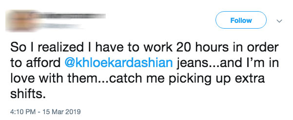 Khloe Kardashian Criticized For Good American Jeans Twitter Comment