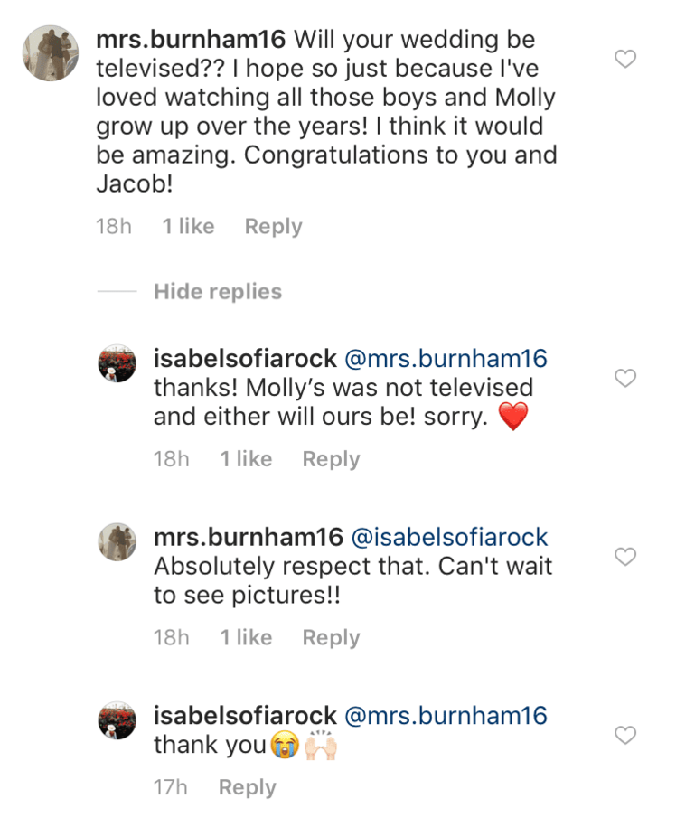 Jacob Roloff Won't Have a Televised Wedding
