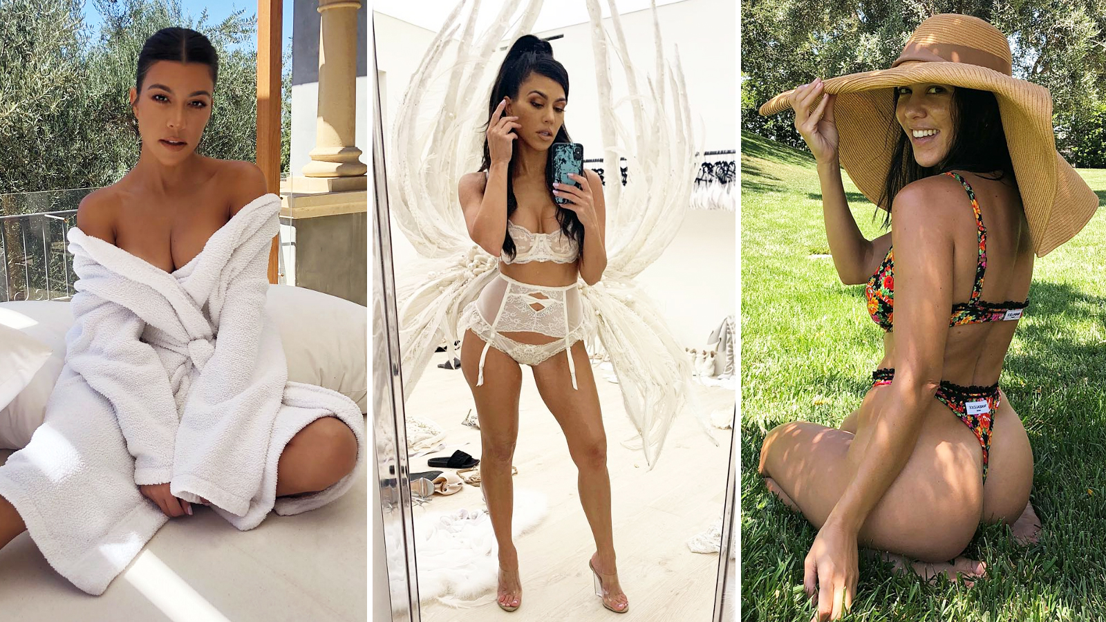 Kourtney Pregnant Belly Naked - Kourtney Kardashian's Most Naked Looks â€” See Pics!