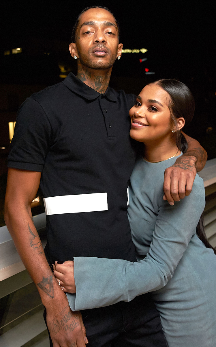 Lauren London posts last year's NYE photo with Nipsey Hussle and a