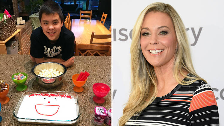 Kate Gosselin Braces Off Party Joel