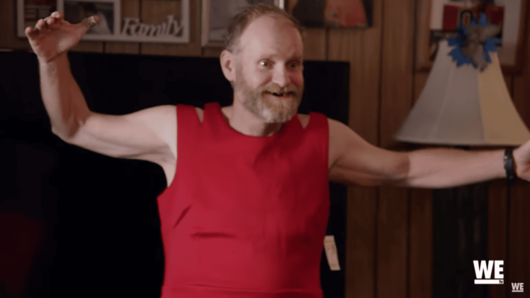 Sugar Bear Wearing a Red Dress