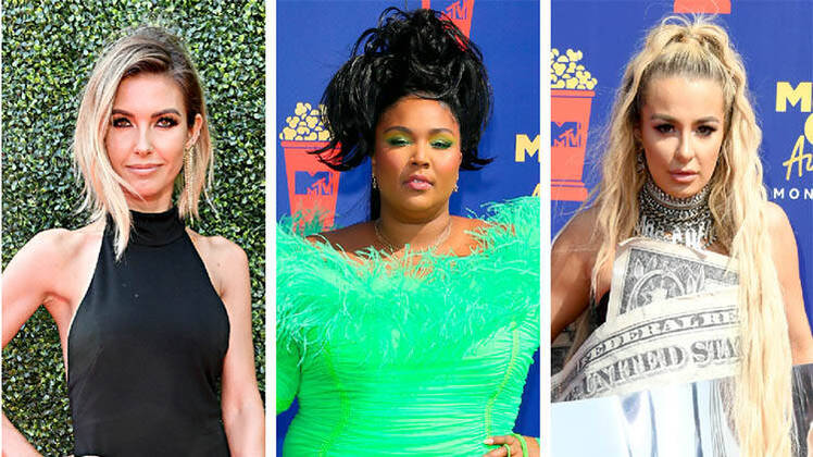 mtv movie awards audrina patridge lizzo tana mongeau on the red carpet
