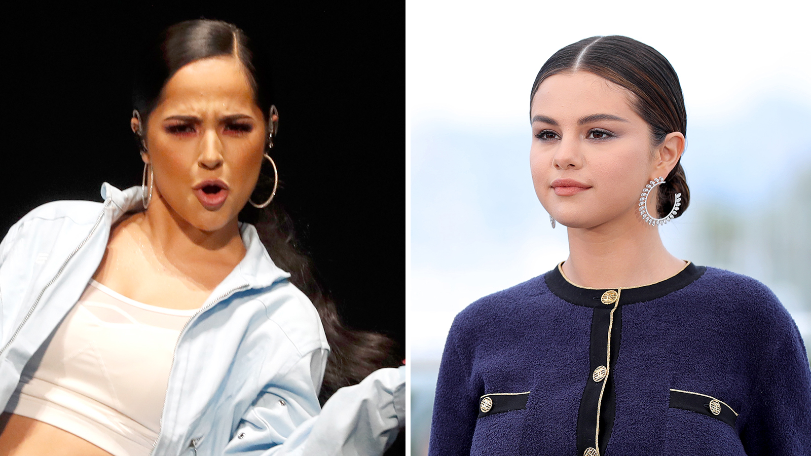 1600px x 900px - Becky G Claps Back After She Is Accused of Dissing Selena Gomez
