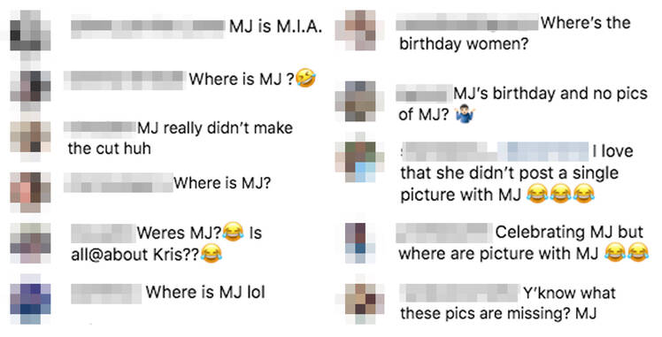 Kris Jenner Trolled MJ Birthday Pics