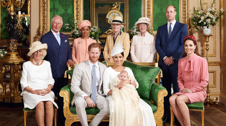 Prince William and Kate Middleton Looking Unhappy With Meghan Markle and Baby Archie and Prince Harry During Christening
