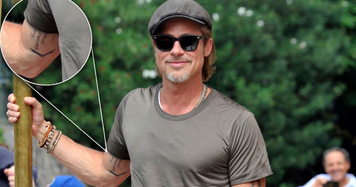 Brad Pitt's New Tattoo Is Next to the One He Got for Angelina Jolie: Pics