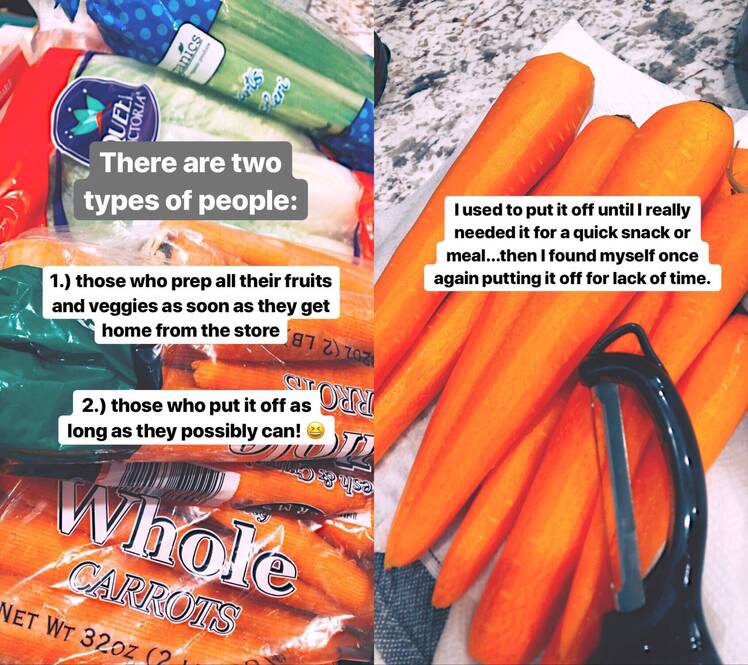 JInger Duggar Shares Photos Of Veggies During Meal Prep On Instagram