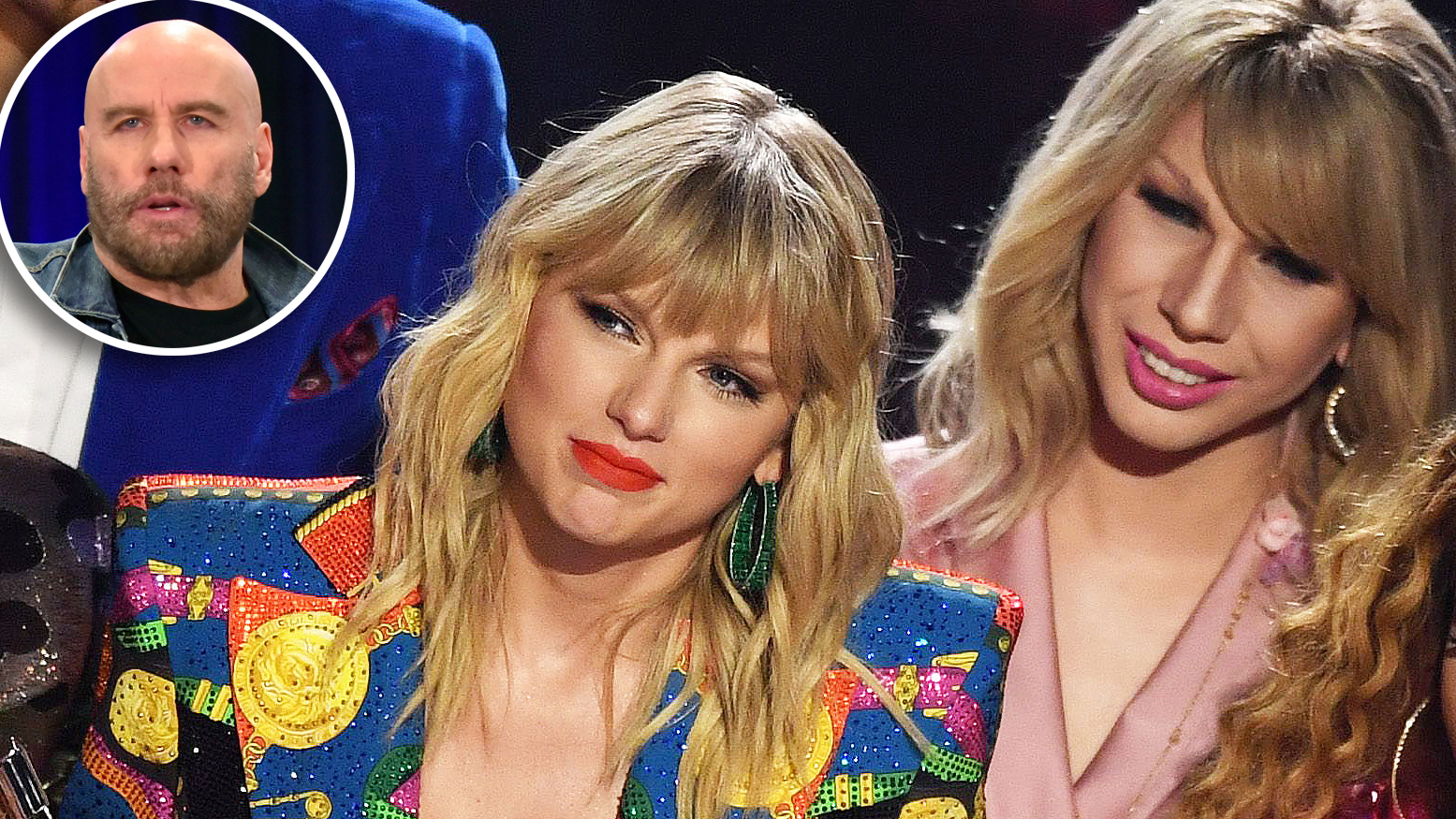 Taylor Swift Solo Porn - John Travolta Mistakes Jade Jolie for Taylor Swift at 2019 VMAs