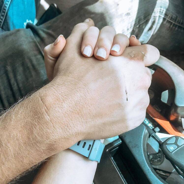 Joy Anna Duggar Austin Forsyth Hold Hands