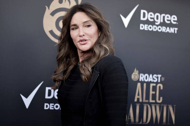 Caitlyn Jenner Wearing a Black Dress at an Event