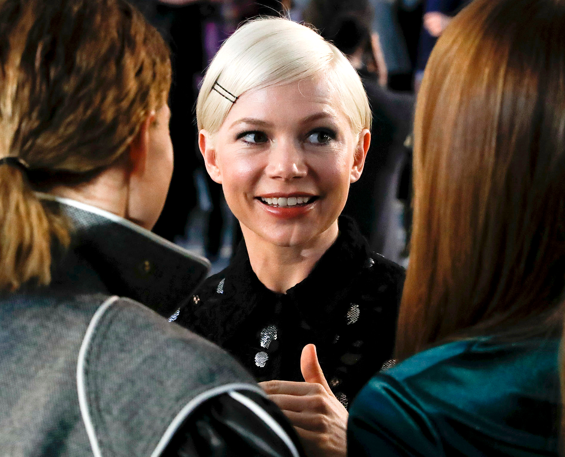 Do You Even Recognize Michelle Williams With Her Hair in an Updo Here?
