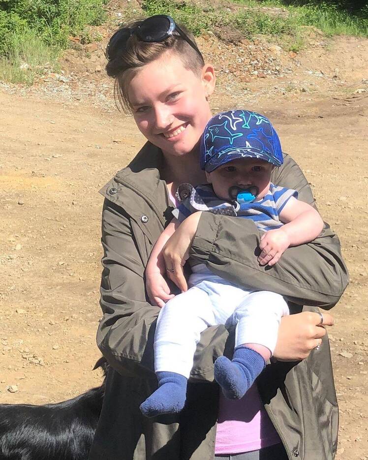 Rain Brown Cuddles Nephew Elijah