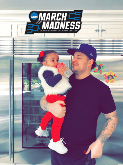 Rob Kardashian With Dream Kardashian