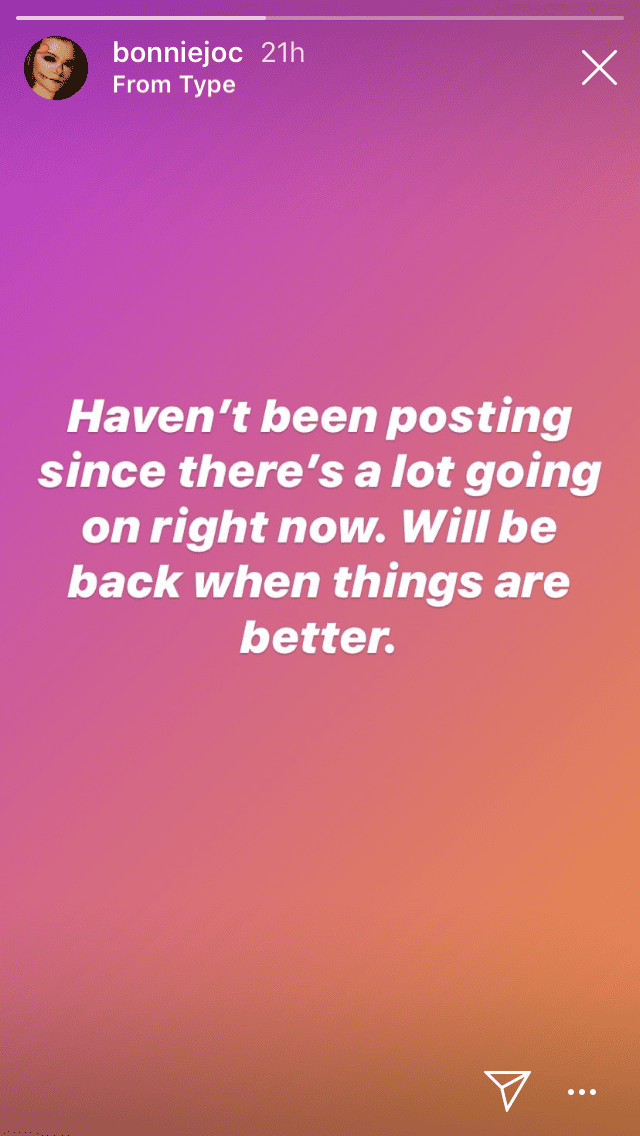 Bonnie Jo Chapman Says There's A Lot Going On Right Now