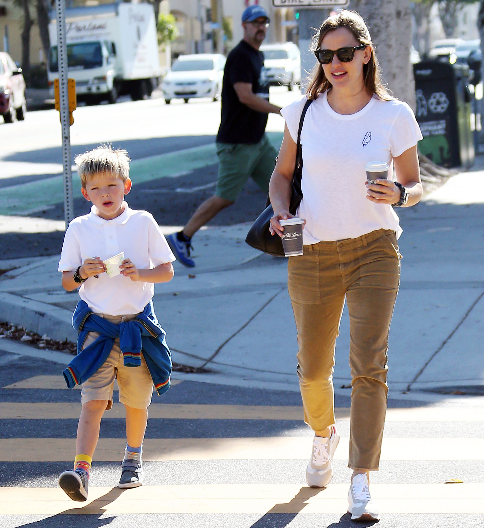 Jennifer Garner And Son Samuel Wear Matching Outfits In L A