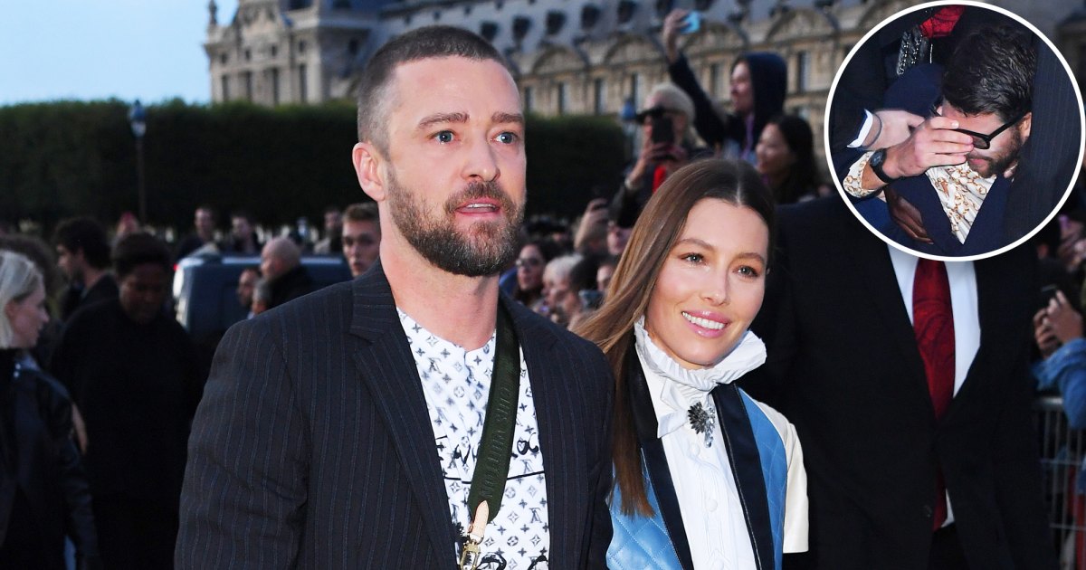 Justin Timberlake and Jessica Biel at Paris Fashion Week [PHOTOS]
