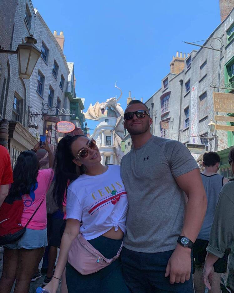 JWoww With Zach Clayton Carpinello at Universal