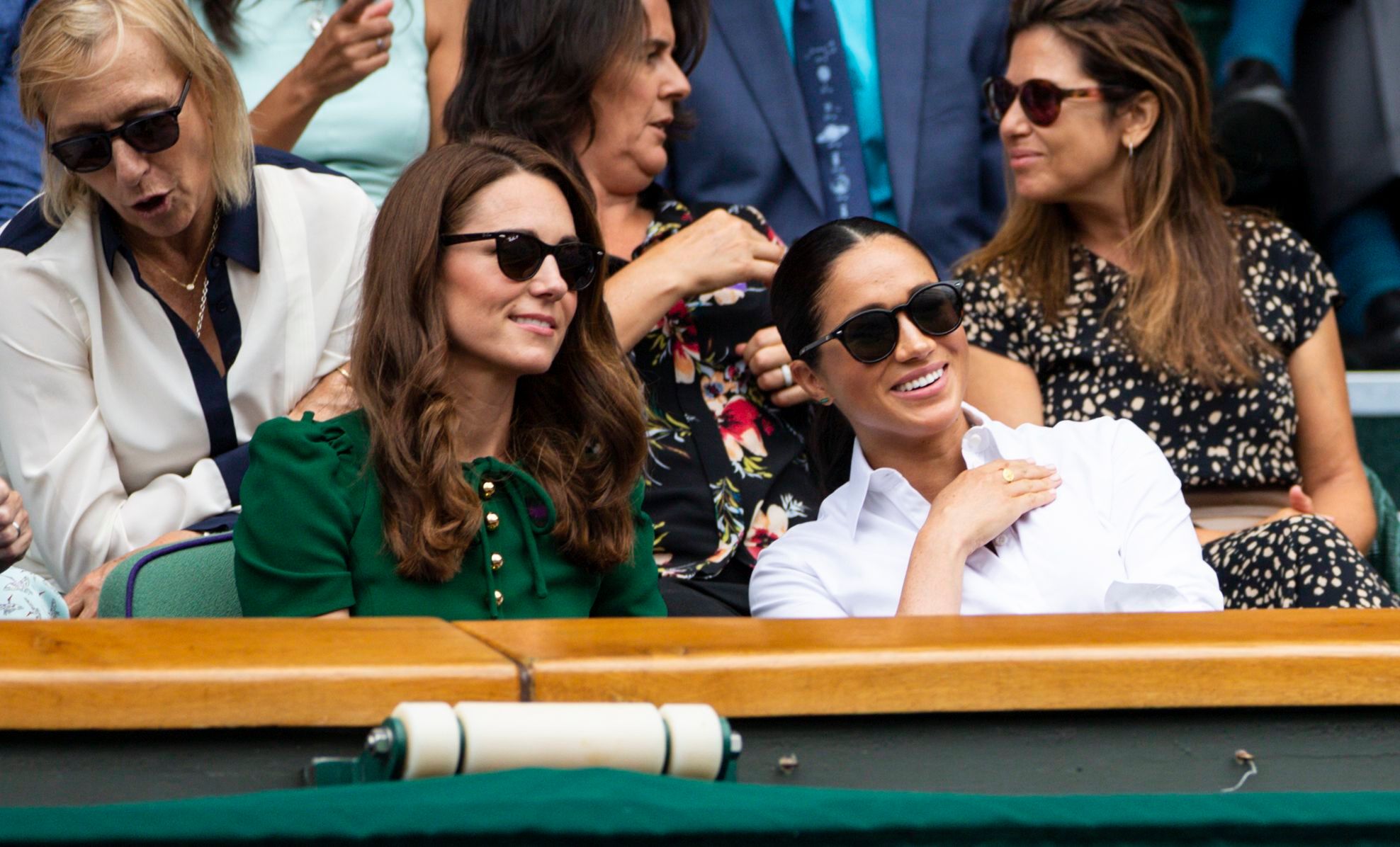 Kate Middleton and Meghan Markle at the Tennis Match