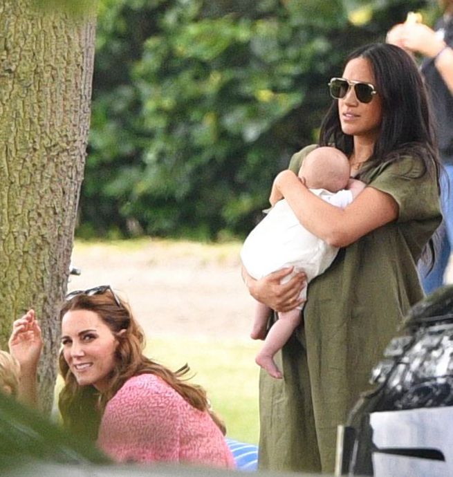 Kate Middleton in the Park With Meghan Markle