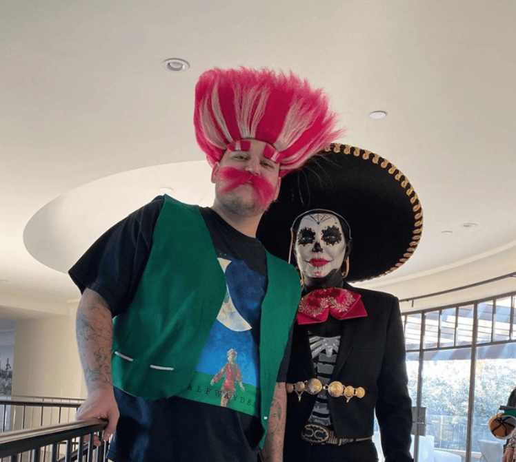 Rob Kardashian and Kris Jenner in Costiume for Halloween 2019