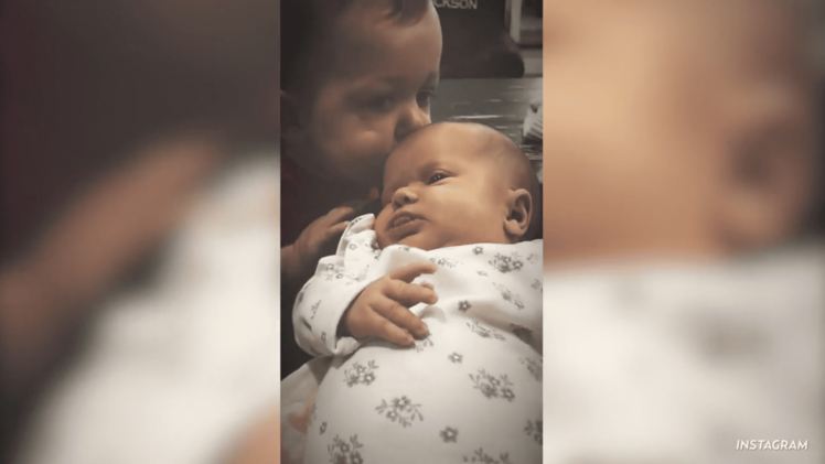 Jackson Roloff Kisses Sister Lilah Ray on the Head
