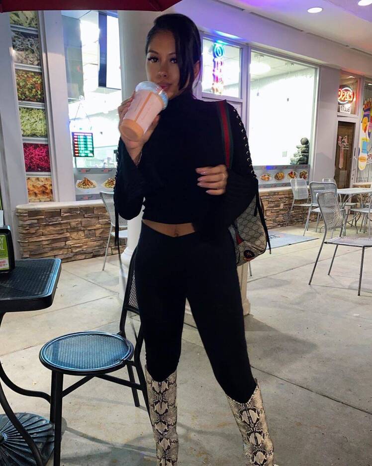 ammika harris shows off post baby body
