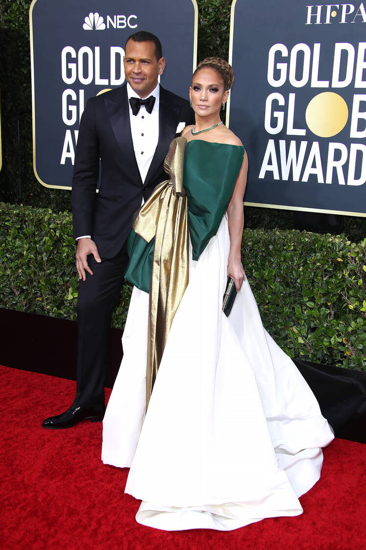 Alex Rodriguez and Jennifer Lopez GOlden Globes 2020