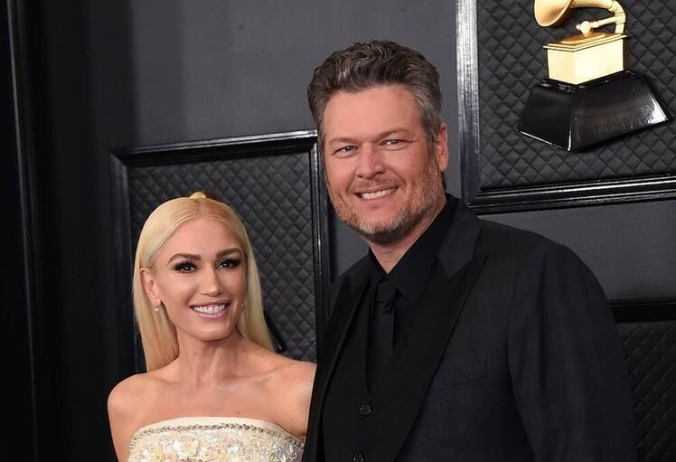 Blake and Gwen at the 2020 Grammys