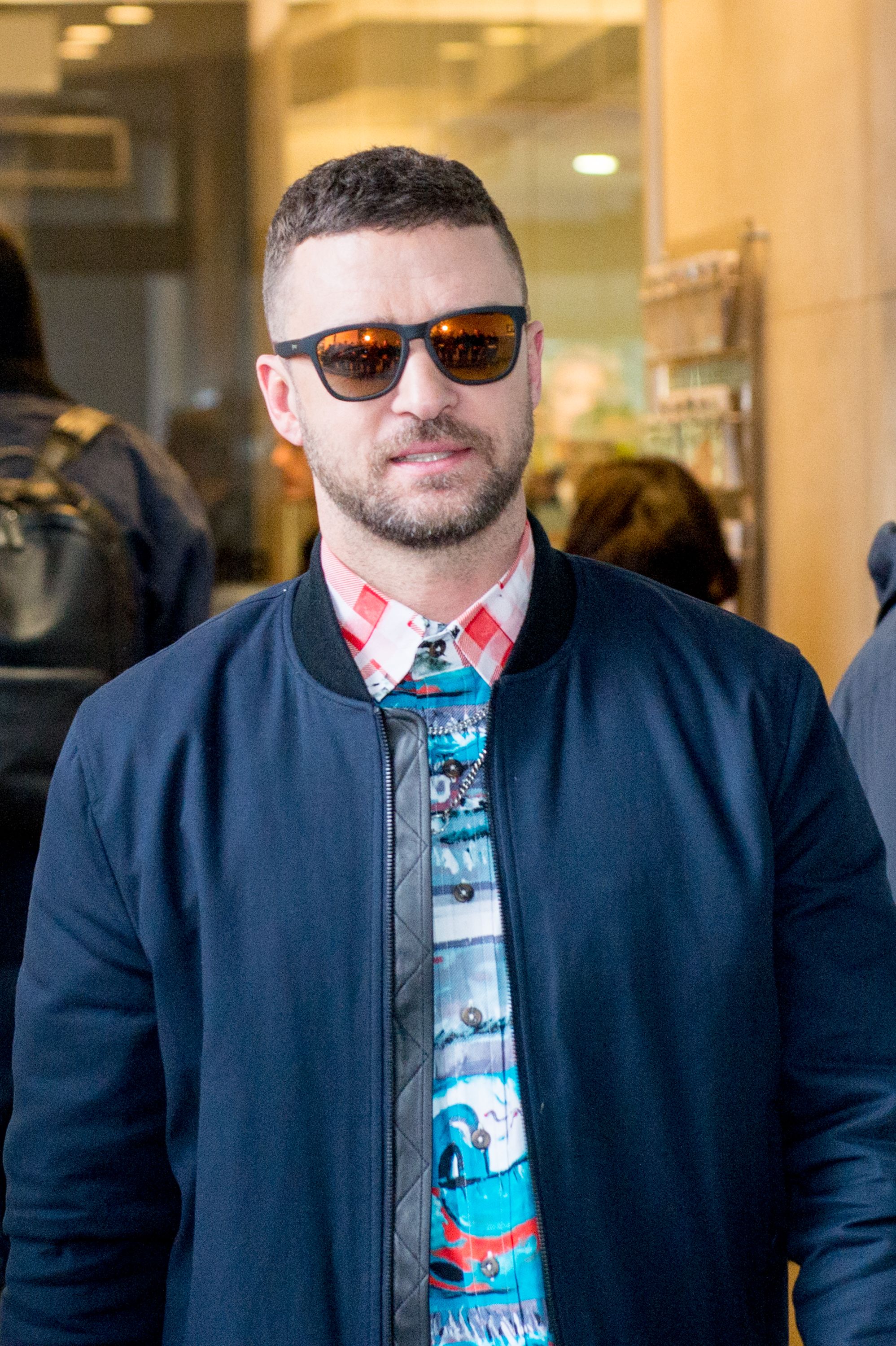 Justin Timberlake at Cannes sunglasses,braids,singer Stock Photo - Alamy